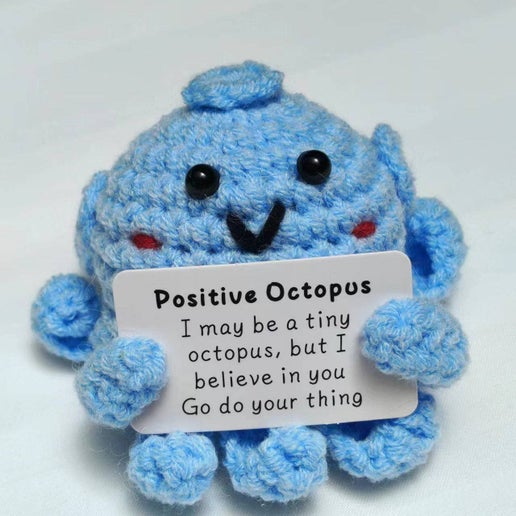 Crochet Animal with Positive Message (Multiple Options)
