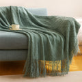 Rhombus Diamond Knit 50" x 60" Throw Blanket