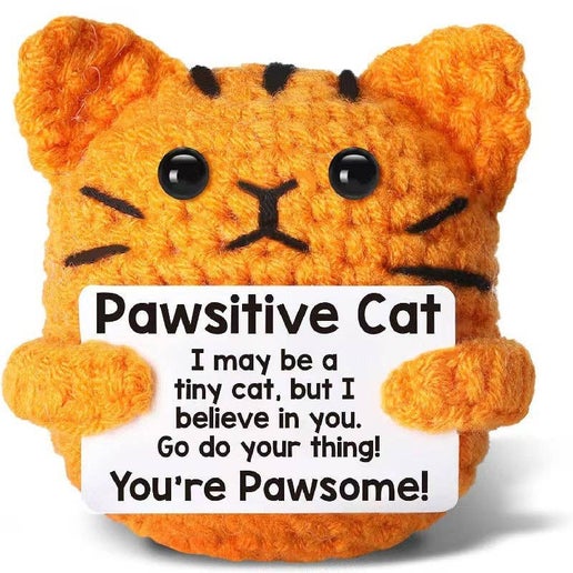 Crochet Animal with Positive Message (Multiple Options)