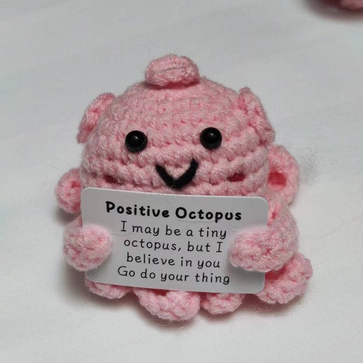 Crochet Animal with Positive Message (Multiple Options)